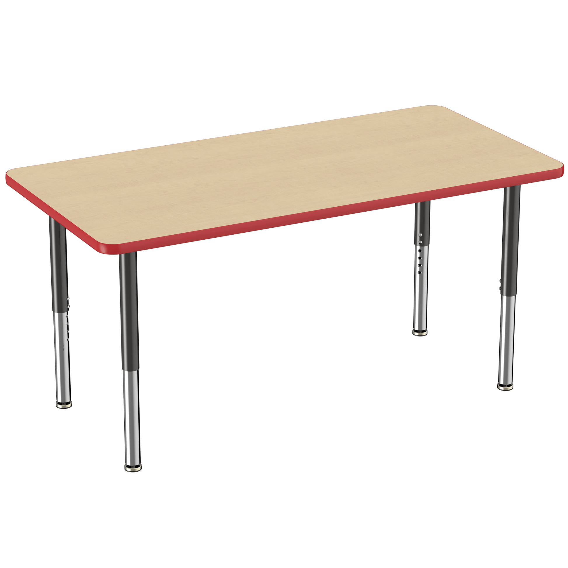 FDP 30" x 60" Rectangle T - Molding Activity Table with Adjustable Super Legs (FDP - 10026 - XX) - SchoolOutlet