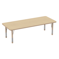 FDP 30" x 72" Rectangle T-Molding Activity Table with Adjustable Chunky Legs (FDP-10029-XX)