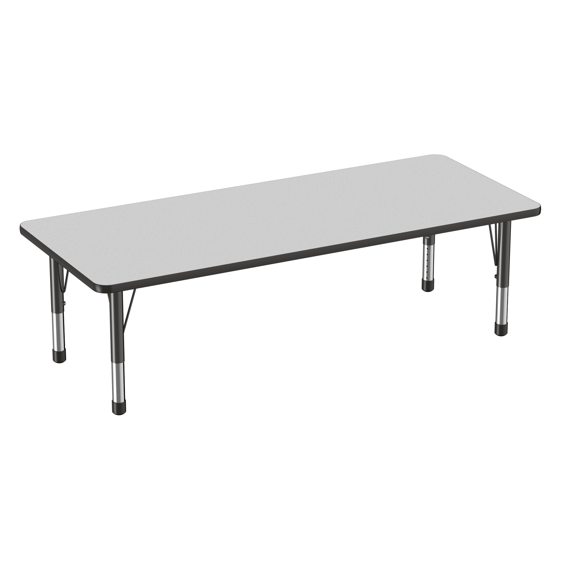FDP 30" x 72" Rectangle T - Molding Activity Table with Adjustable Chunky Legs (FDP - 10029 - XX) - SchoolOutlet