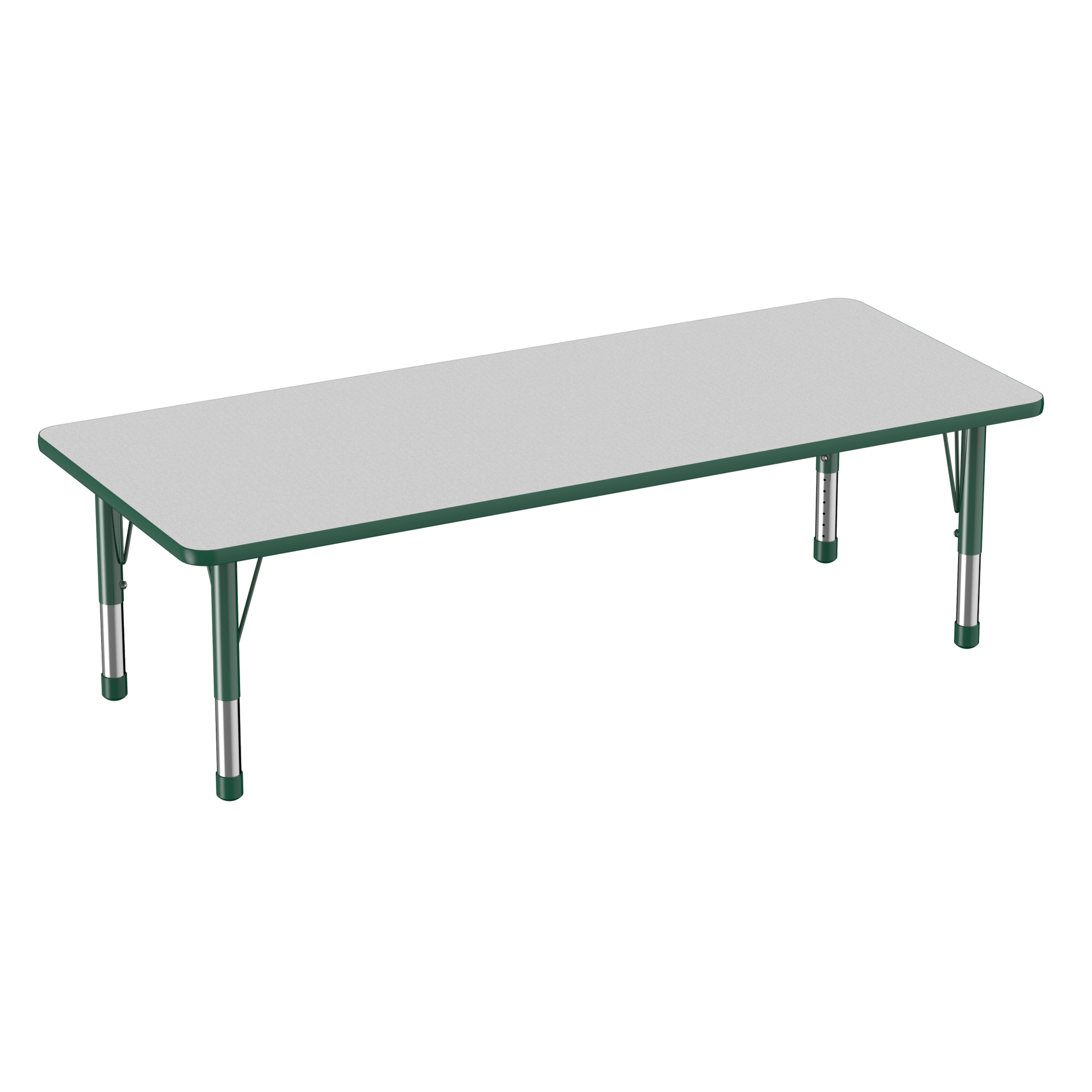 FDP 30" x 72" Rectangle T - Molding Activity Table with Adjustable Chunky Legs (FDP - 10029 - XX) - SchoolOutlet
