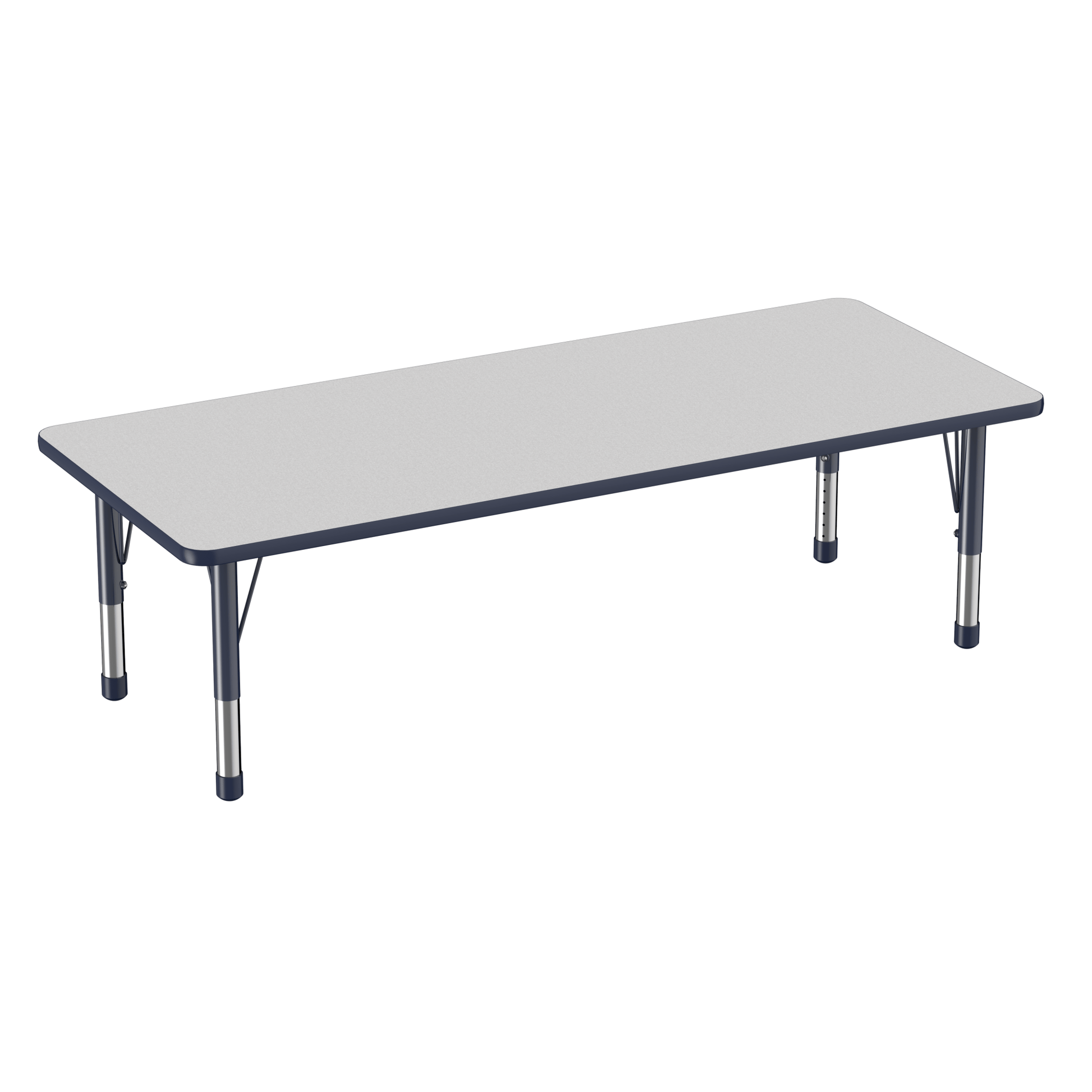 FDP 30" x 72" Rectangle T - Molding Activity Table with Adjustable Chunky Legs (FDP - 10029 - XX) - SchoolOutlet