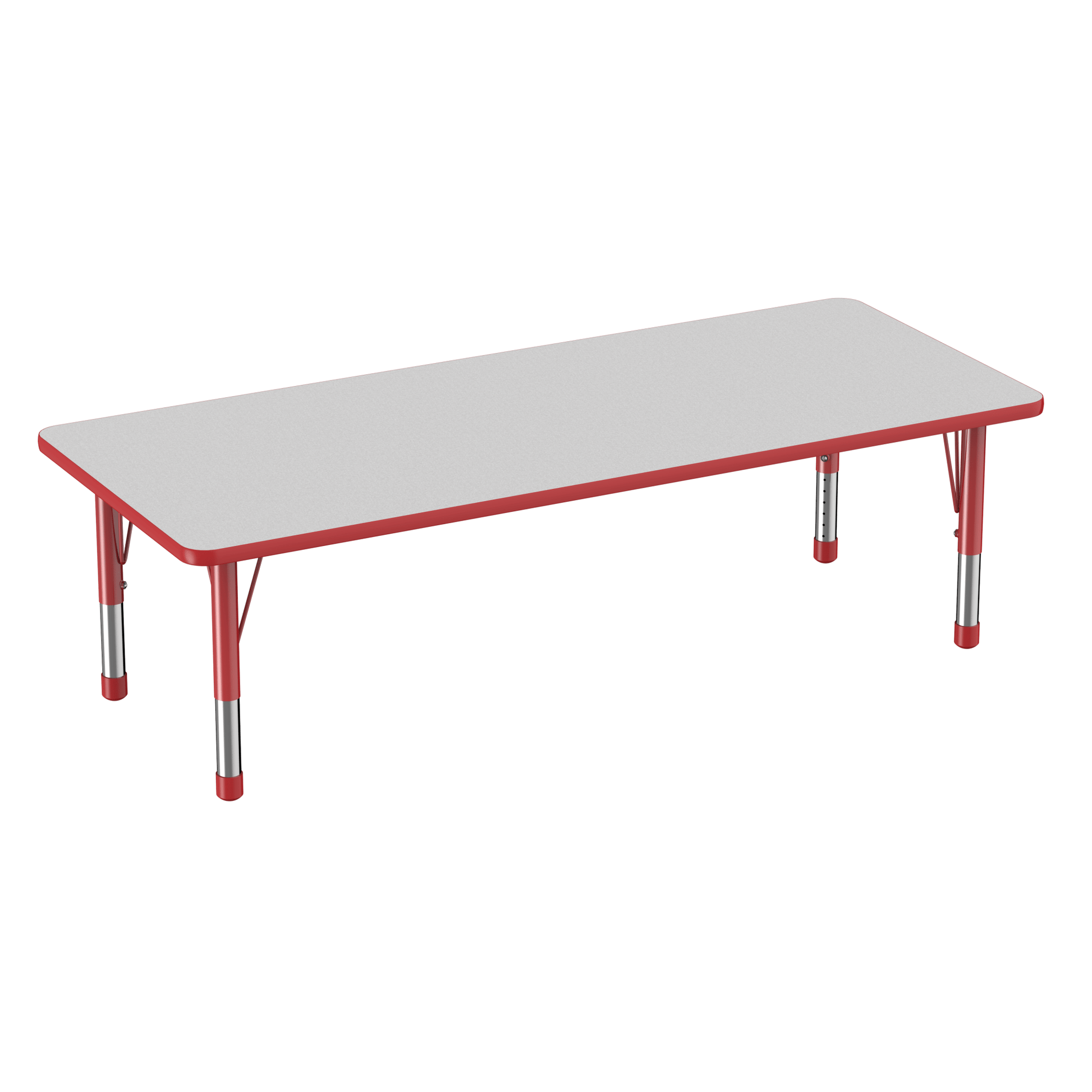 FDP 30" x 72" Rectangle T - Molding Activity Table with Adjustable Chunky Legs (FDP - 10029 - XX) - SchoolOutlet
