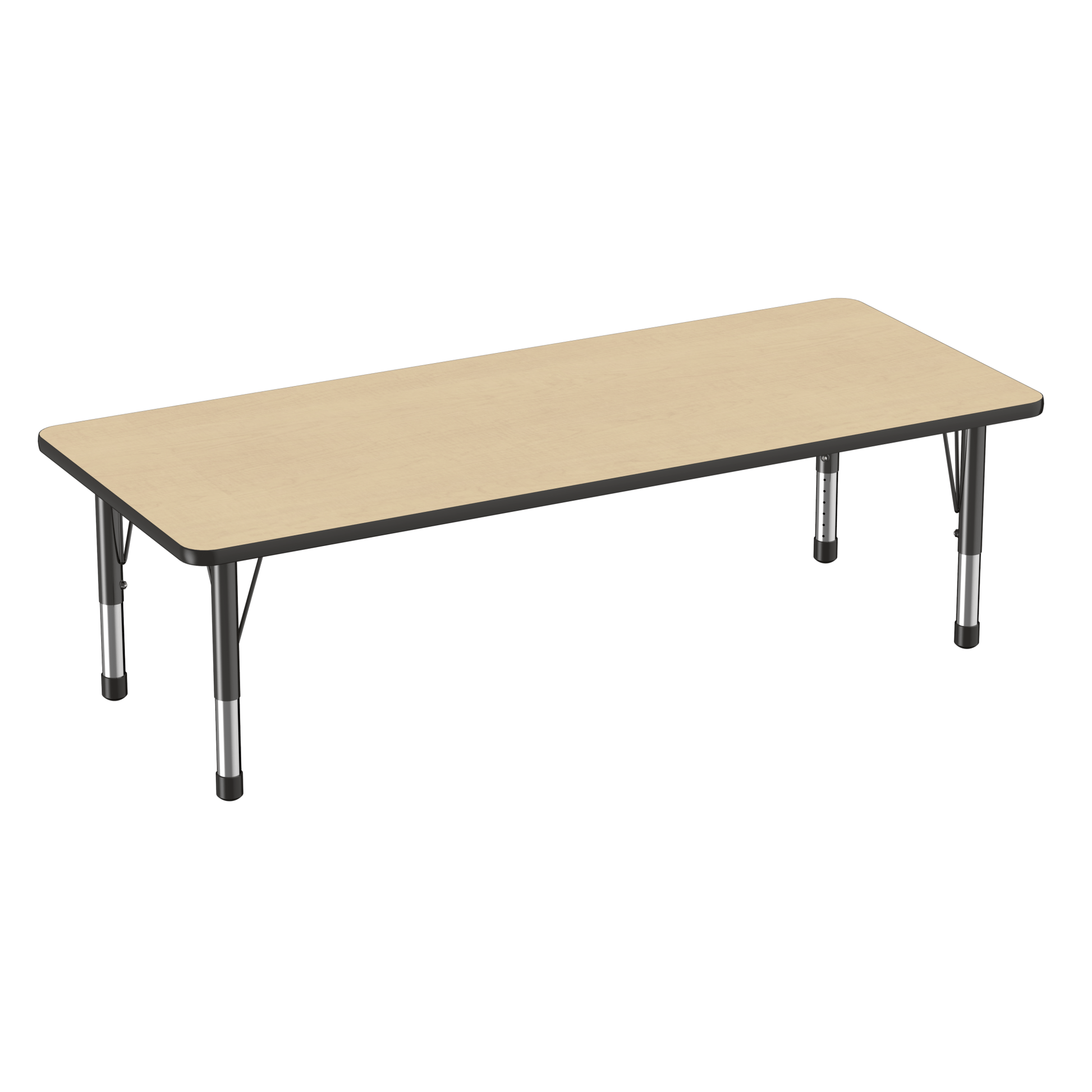 FDP 30" x 72" Rectangle T - Molding Activity Table with Adjustable Chunky Legs (FDP - 10029 - XX) - SchoolOutlet