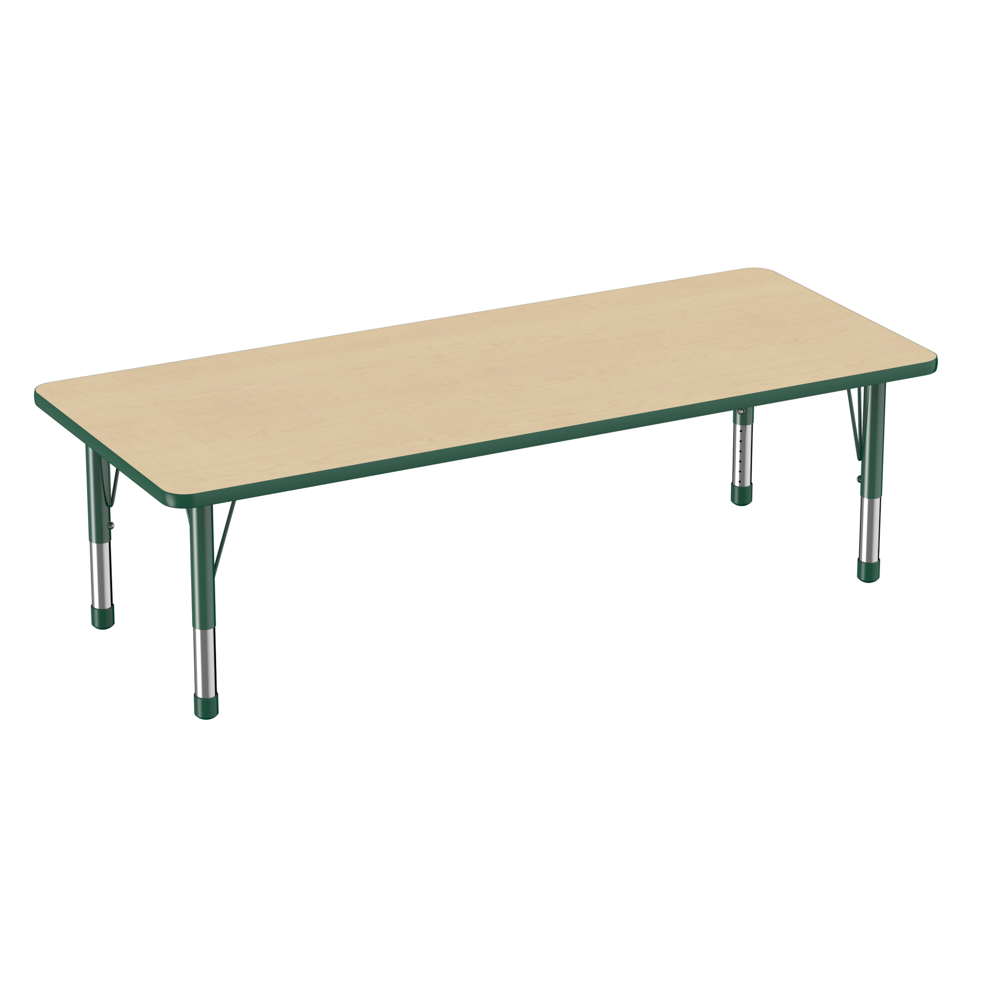 FDP 30" x 72" Rectangle T - Molding Activity Table with Adjustable Chunky Legs (FDP - 10029 - XX) - SchoolOutlet