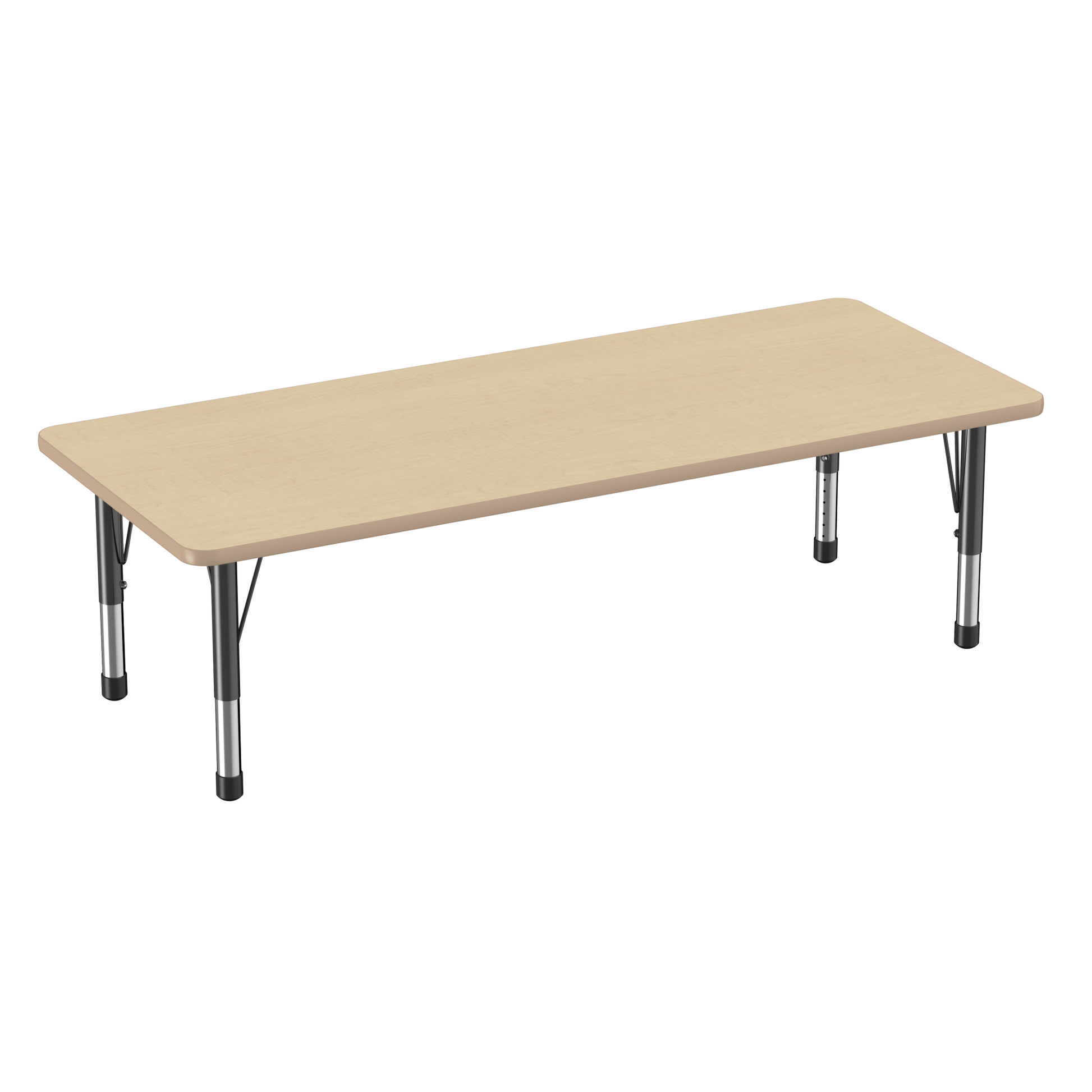FDP 30" x 72" Rectangle T - Molding Activity Table with Adjustable Chunky Legs (FDP - 10029 - XX) - SchoolOutlet