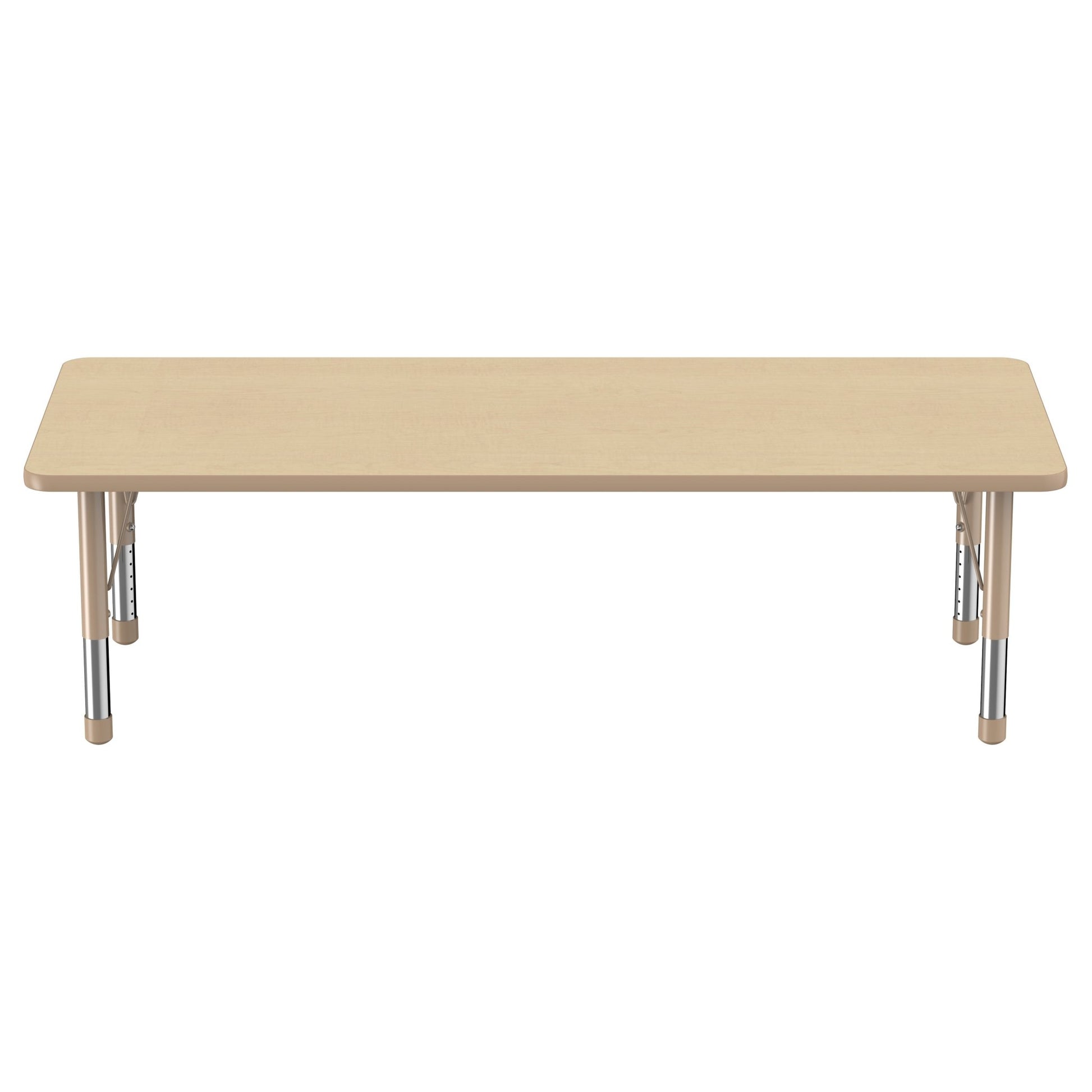 FDP 30" x 72" Rectangle T - Molding Activity Table with Adjustable Chunky Legs (FDP - 10029 - XX) - SchoolOutlet