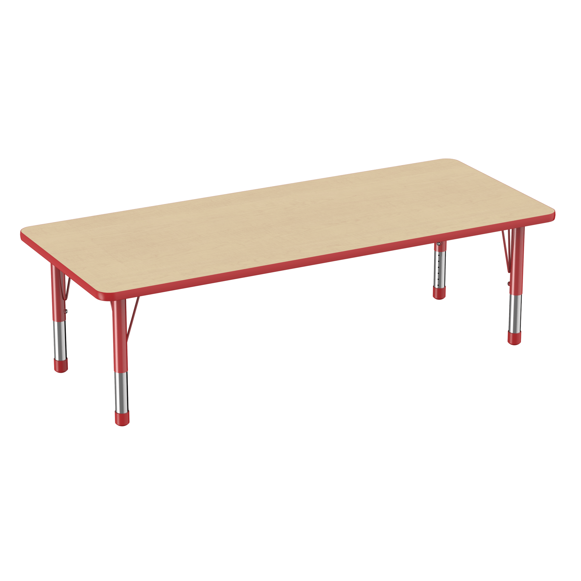 FDP 30" x 72" Rectangle T - Molding Activity Table with Adjustable Chunky Legs (FDP - 10029 - XX) - SchoolOutlet