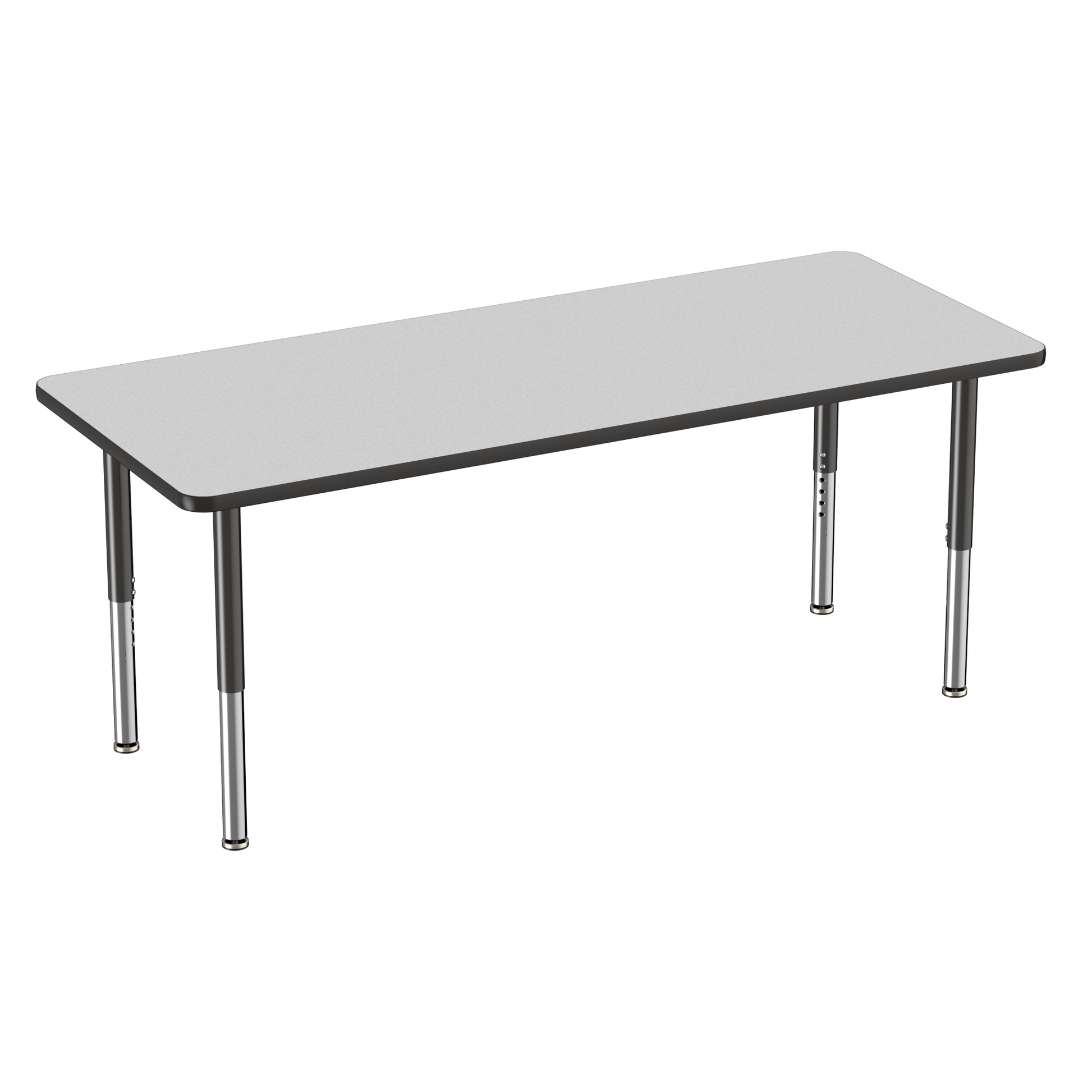 FDP 30" x 72" Rectangle T - Molding Activity Table with Adjustable Super Legs (FDP - 10030 - XX) - SchoolOutlet