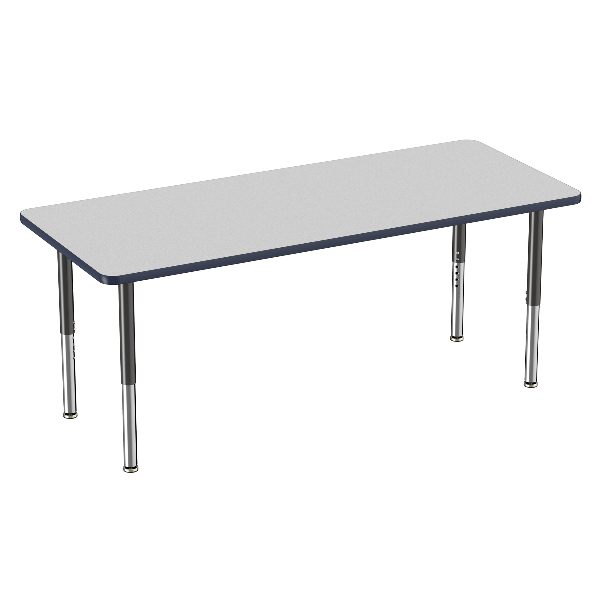 FDP 30" x 72" Rectangle T - Molding Activity Table with Adjustable Super Legs (FDP - 10030 - XX) - SchoolOutlet