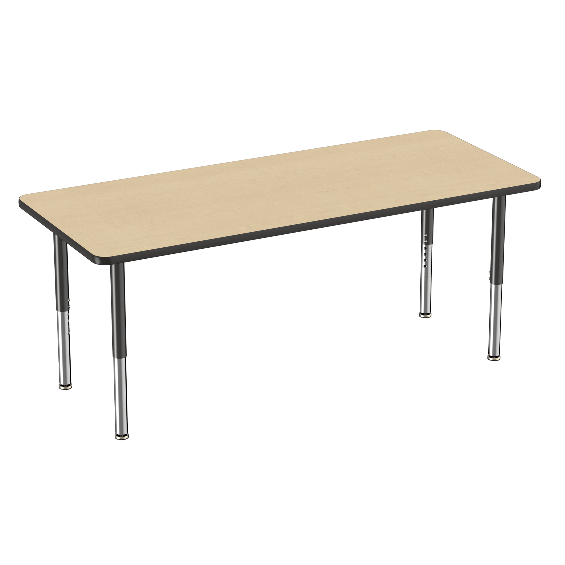 FDP 30" x 72" Rectangle T - Molding Activity Table with Adjustable Super Legs (FDP - 10030 - XX) - SchoolOutlet