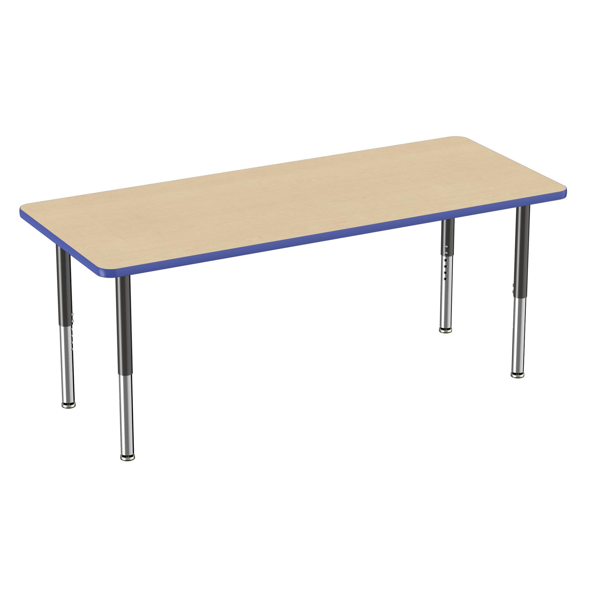 FDP 30" x 72" Rectangle T - Molding Activity Table with Adjustable Super Legs (FDP - 10030 - XX) - SchoolOutlet