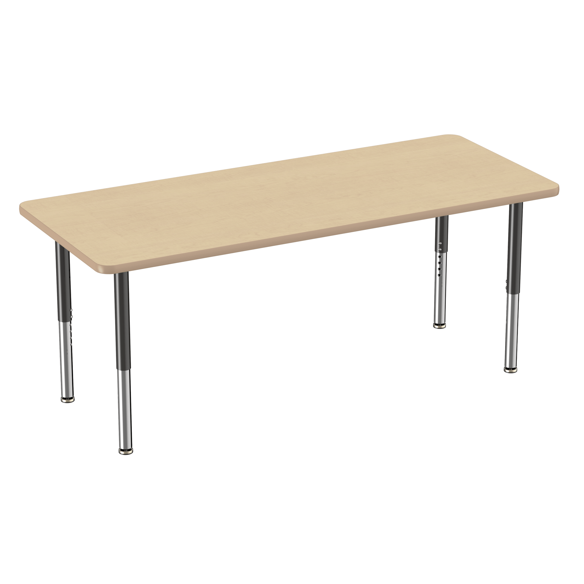 FDP 30" x 72" Rectangle T - Molding Activity Table with Adjustable Super Legs (FDP - 10030 - XX) - SchoolOutlet