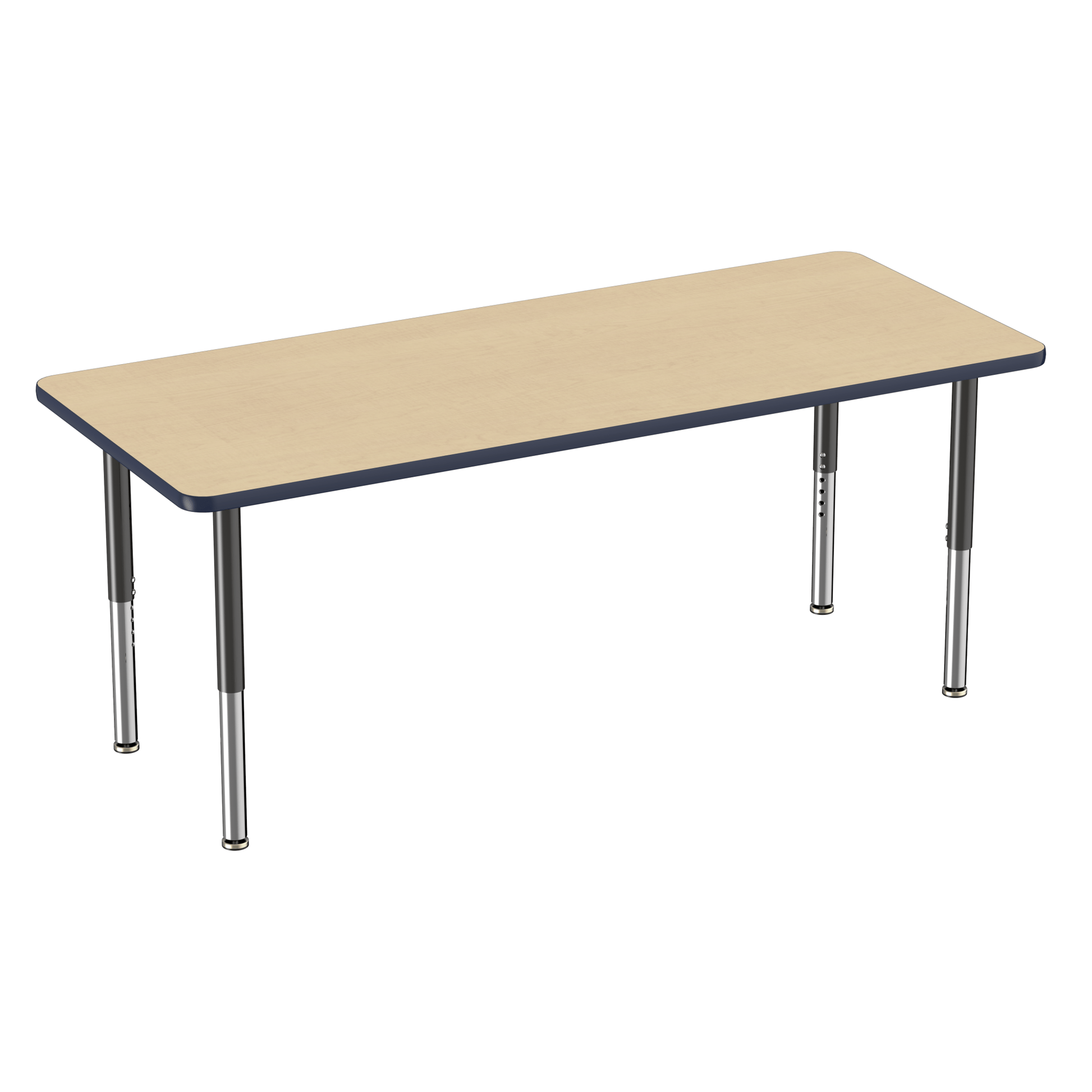 FDP 30" x 72" Rectangle T - Molding Activity Table with Adjustable Super Legs (FDP - 10030 - XX) - SchoolOutlet