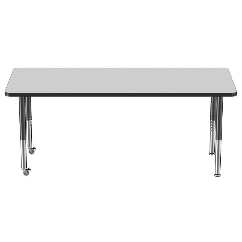FDP 30" x 72" Rectangle T - Molding Activity Table with Adjustable Super Legs (FDP - 10030 - XX) - SchoolOutlet