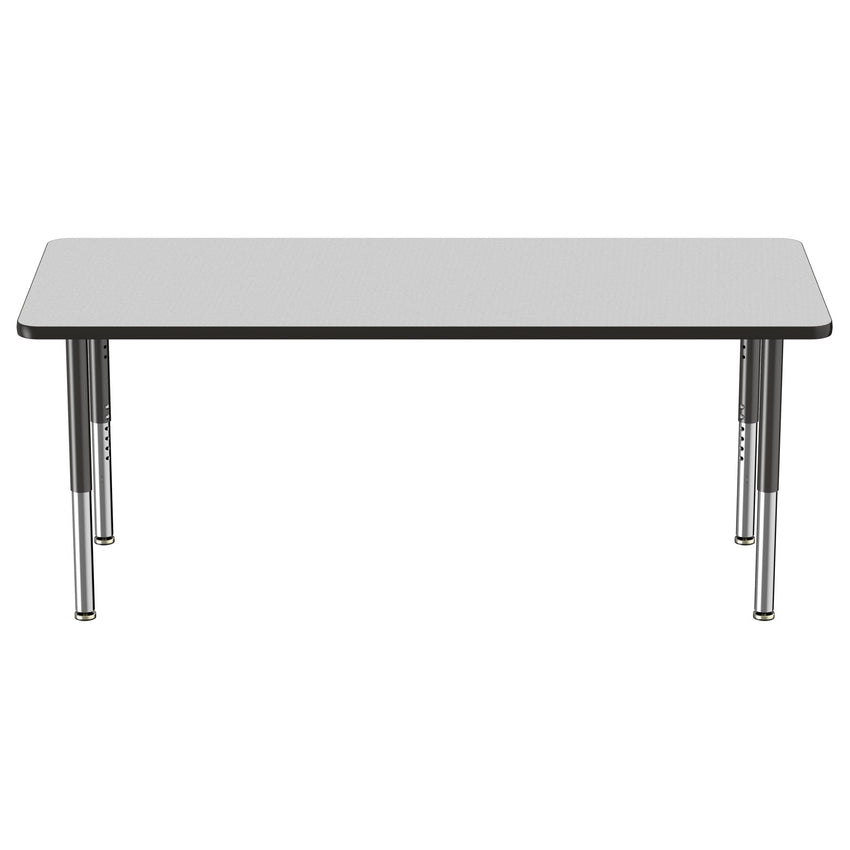 FDP 30" x 72" Rectangle T - Molding Activity Table with Adjustable Super Legs (FDP - 10030 - XX) - SchoolOutlet