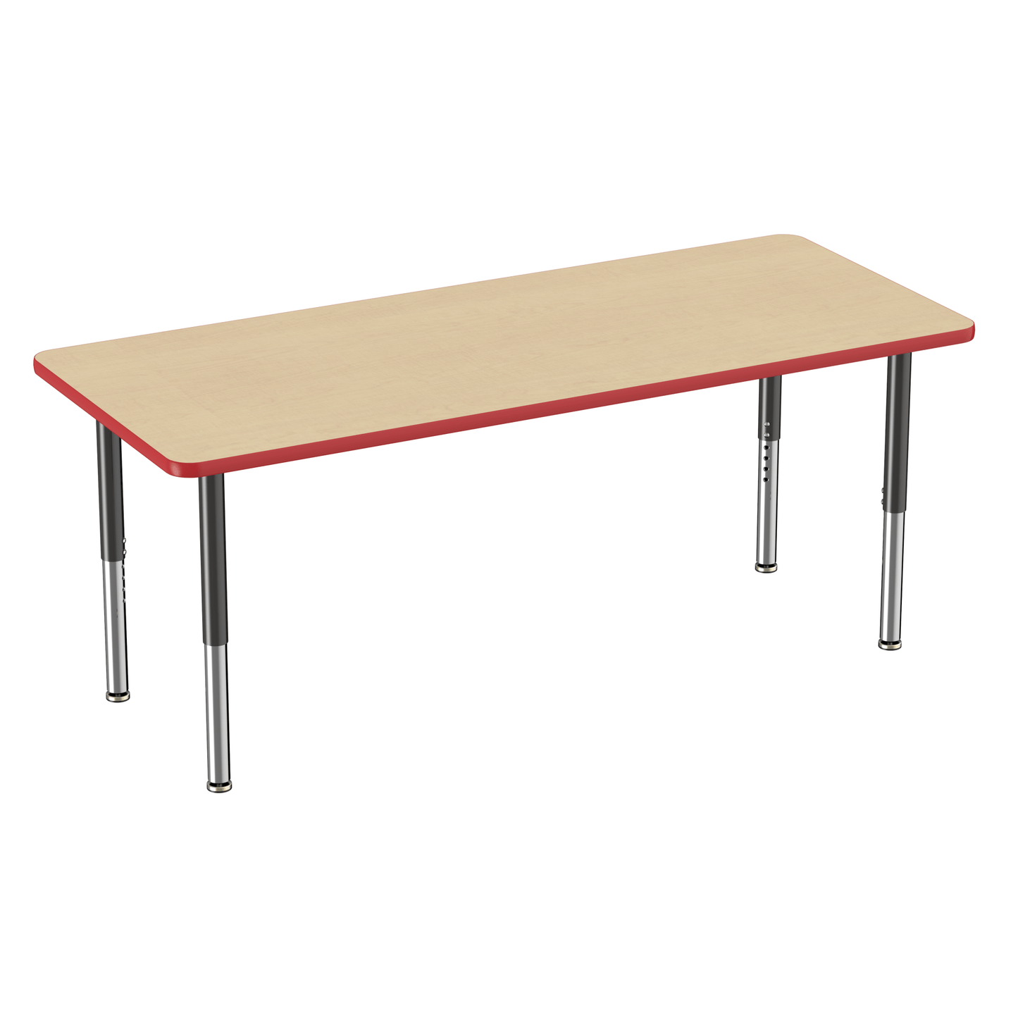 FDP 30" x 72" Rectangle T - Molding Activity Table with Adjustable Super Legs (FDP - 10030 - XX) - SchoolOutlet