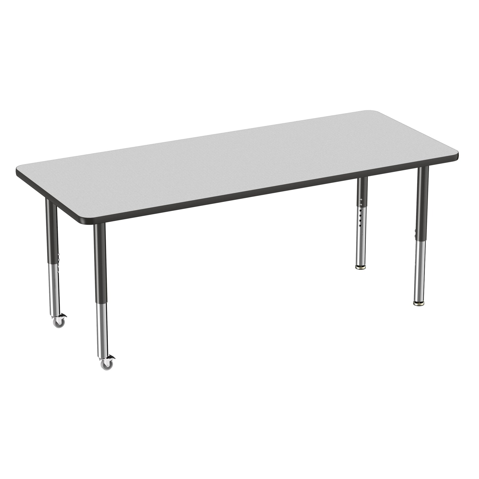FDP 30" x 72" Rectangle T - Molding Activity Table with Adjustable Super Legs (FDP - 10030 - XX) - SchoolOutlet