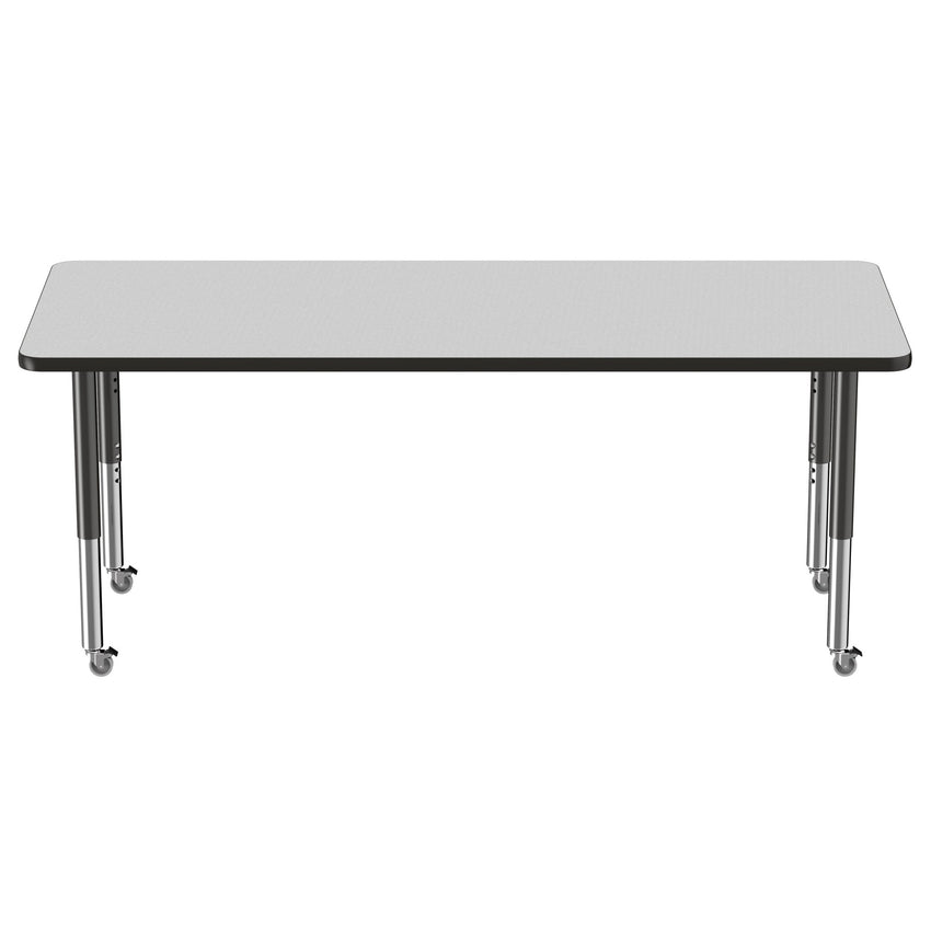 FDP 30" x 72" Rectangle T - Molding Activity Table with Adjustable Super Legs (FDP - 10030 - XX) - SchoolOutlet