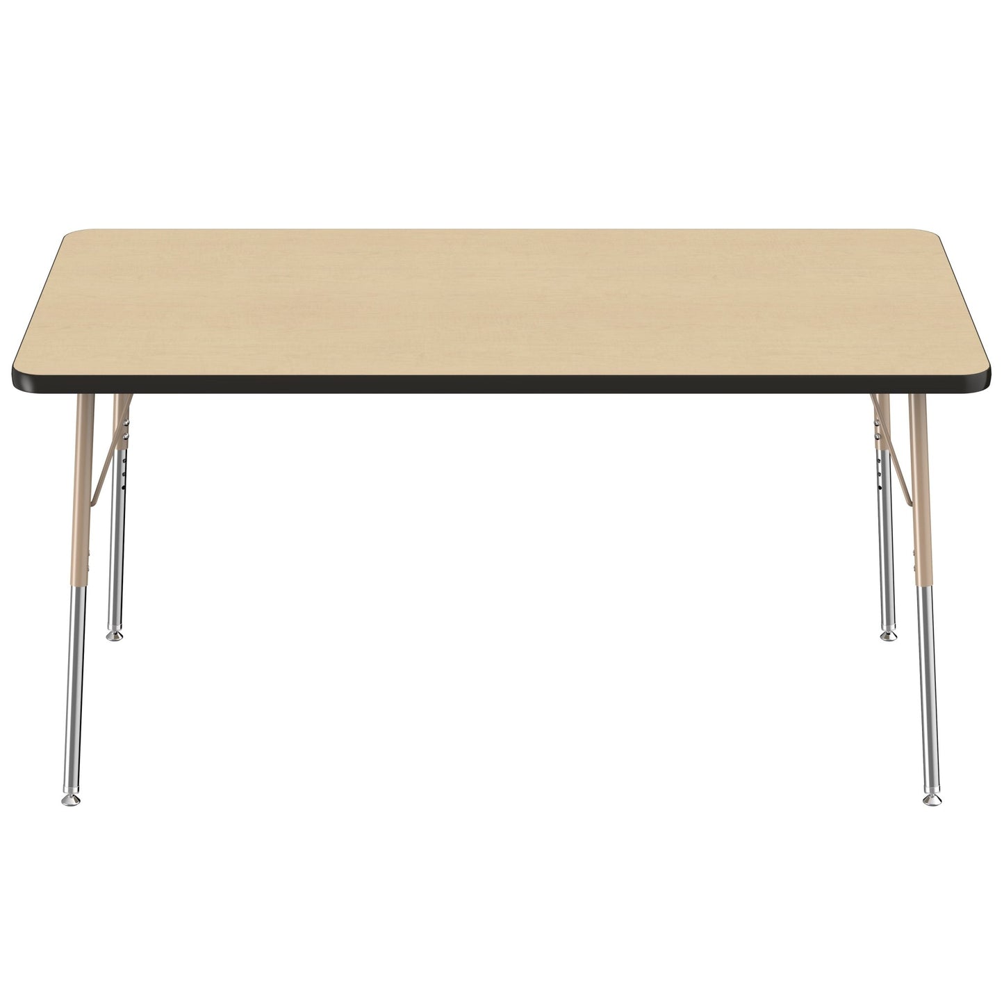 FDP 36" x 60" Rectangle T - Molding Activity Table with Adjustable Standard Swivel Glide Legs (FDP - 10031 - XX) - SchoolOutlet