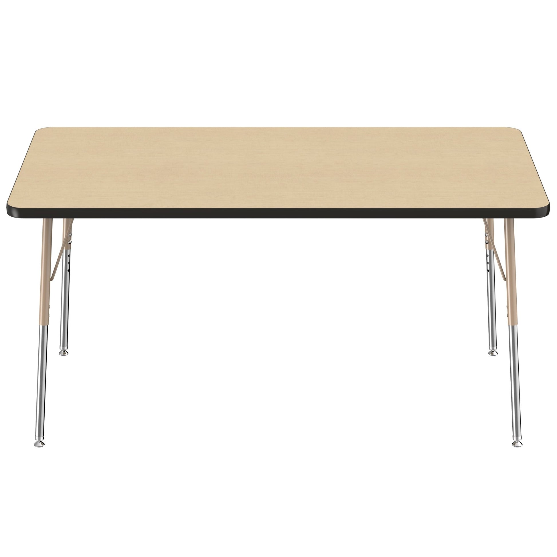 FDP 36" x 60" Rectangle T - Molding Activity Table with Adjustable Standard Swivel Glide Legs (FDP - 10031 - XX) - SchoolOutlet