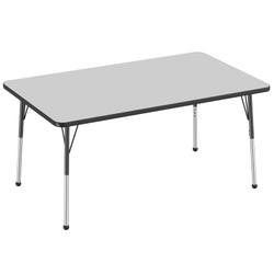 FDP 36" x 60" Rectangle T-Molding Activity Table with Adjustable Standard Ball Glide Legs (FDP-10032-XX)