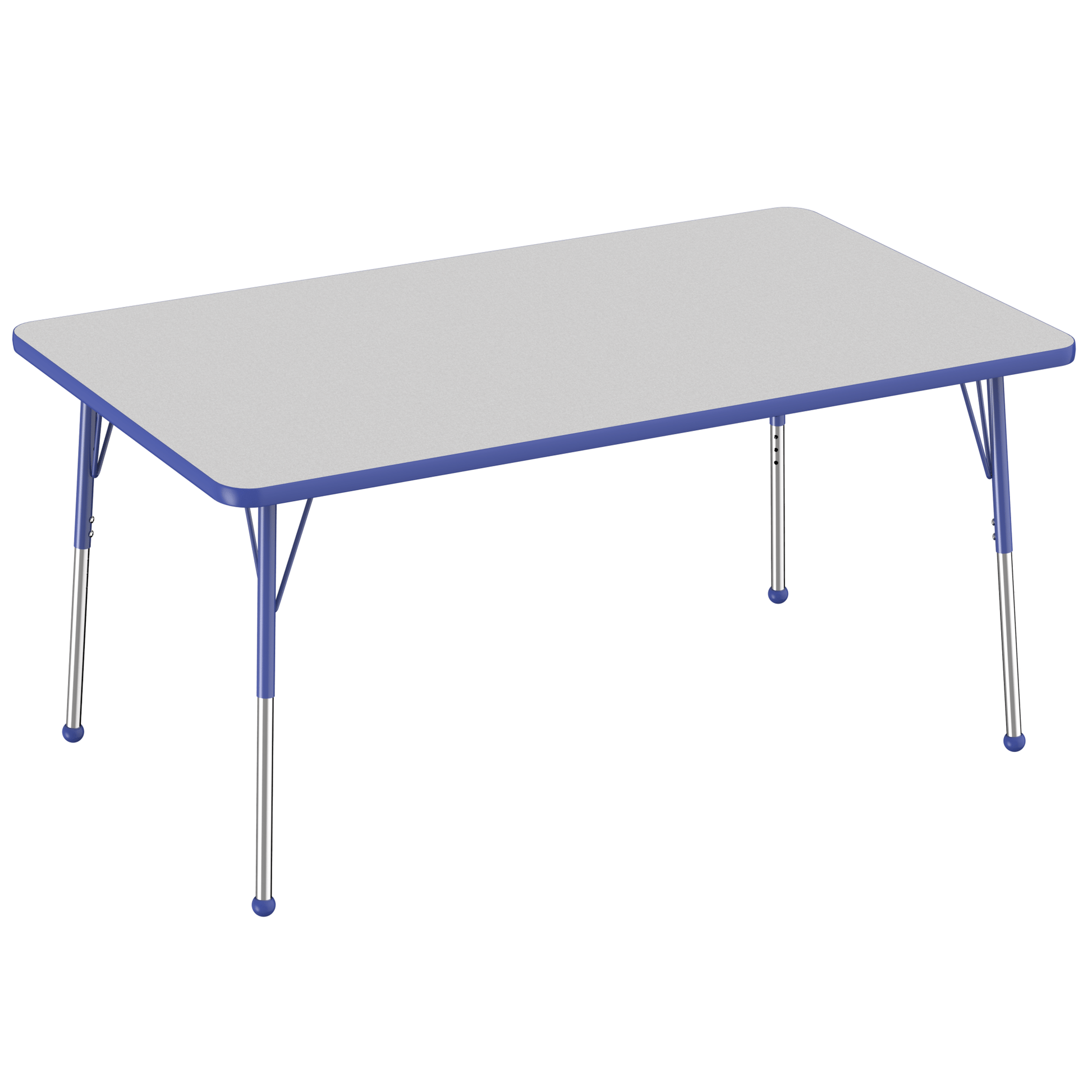 FDP 36" x 60" Rectangle T - Molding Activity Table with Adjustable Standard Ball Glide Legs (FDP - 10032 - XX) - SchoolOutlet