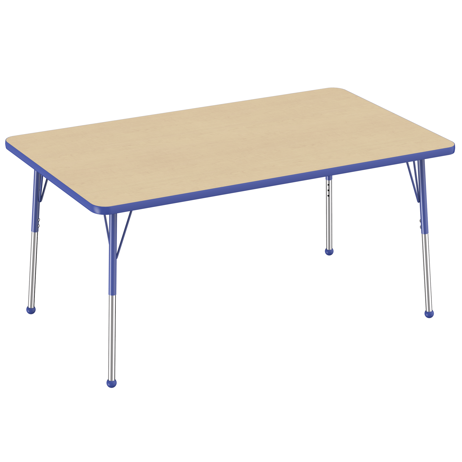 FDP 36" x 60" Rectangle T - Molding Activity Table with Adjustable Standard Ball Glide Legs (FDP - 10032 - XX) - SchoolOutlet