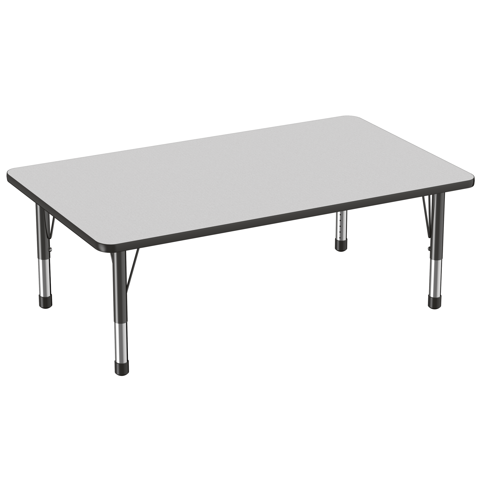 FDP 36" x 60" Rectangle T - Molding Activity Table with Adjustable Chunky Legs (FDP - 10033 - XX) - SchoolOutlet
