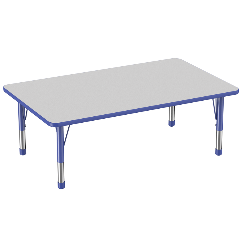 FDP 36" x 60" Rectangle T - Molding Activity Table with Adjustable Chunky Legs (FDP - 10033 - XX) - SchoolOutlet