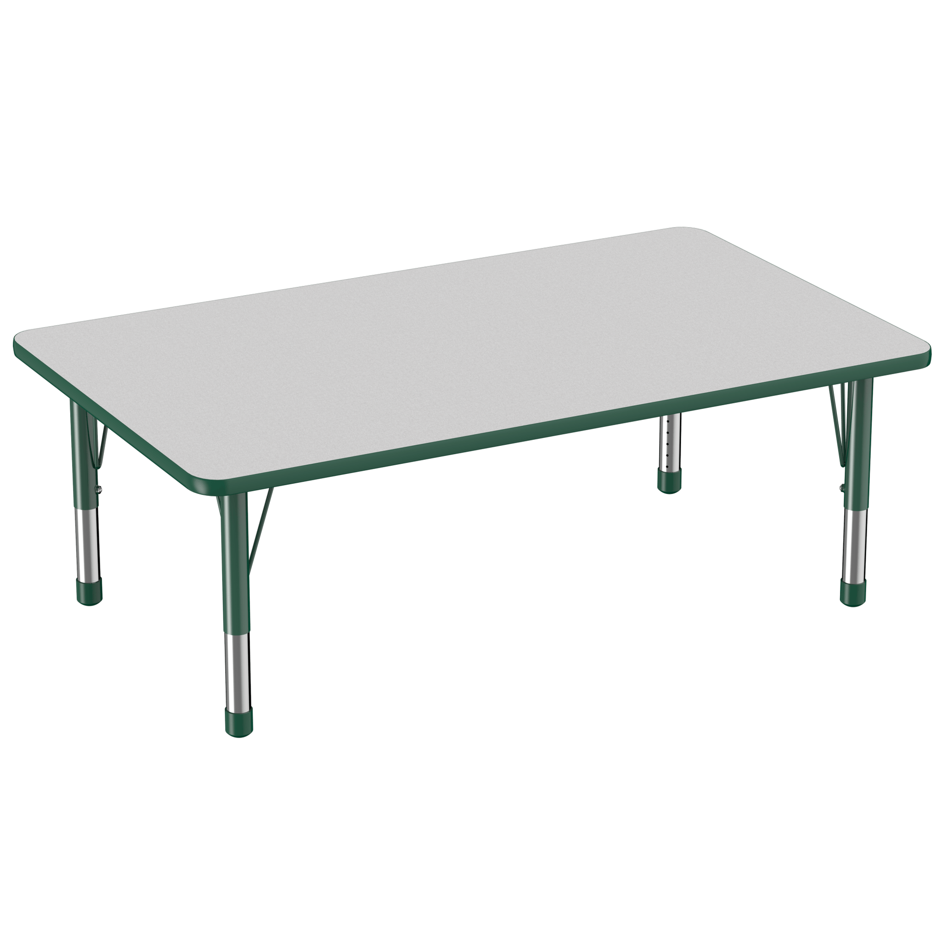 FDP 36" x 60" Rectangle T - Molding Activity Table with Adjustable Chunky Legs (FDP - 10033 - XX) - SchoolOutlet