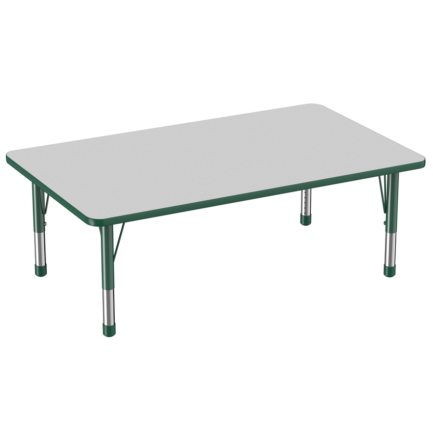 FDP 36" x 60" Rectangle T - Molding Activity Table with Adjustable Chunky Legs (FDP - 10033 - XX) - SchoolOutlet