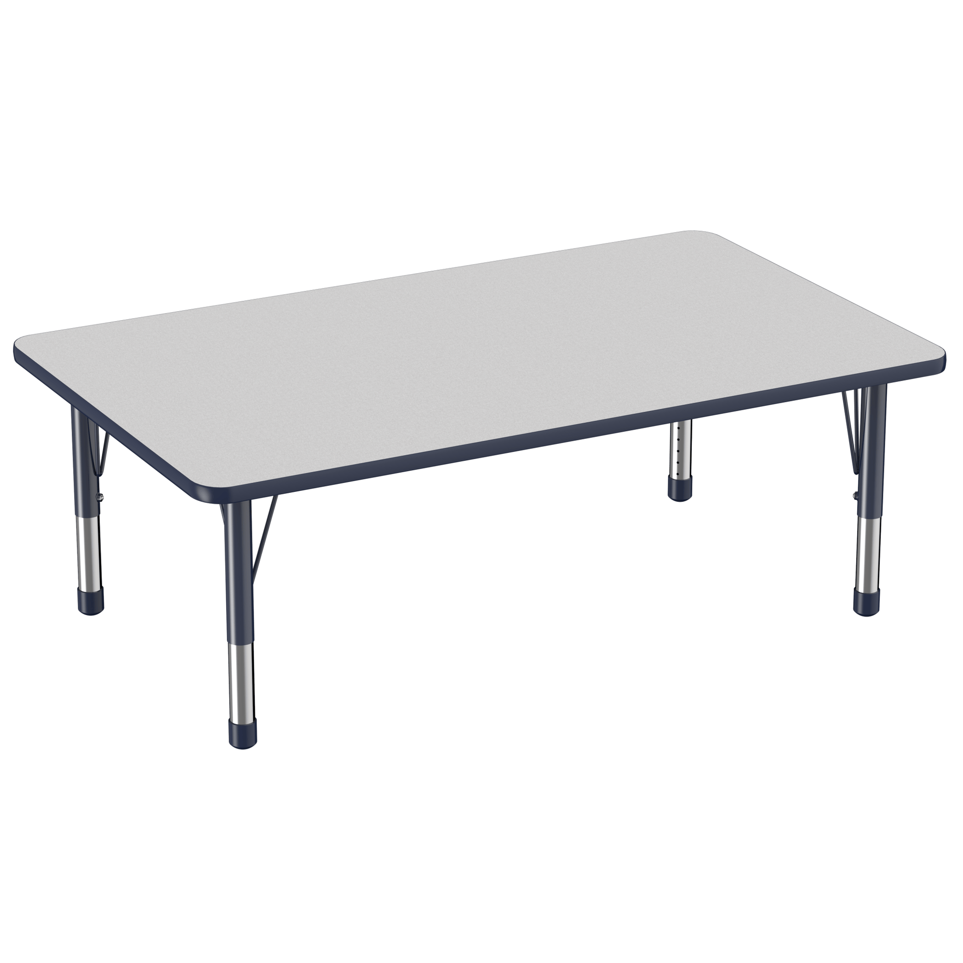 FDP 36" x 60" Rectangle T - Molding Activity Table with Adjustable Chunky Legs (FDP - 10033 - XX) - SchoolOutlet