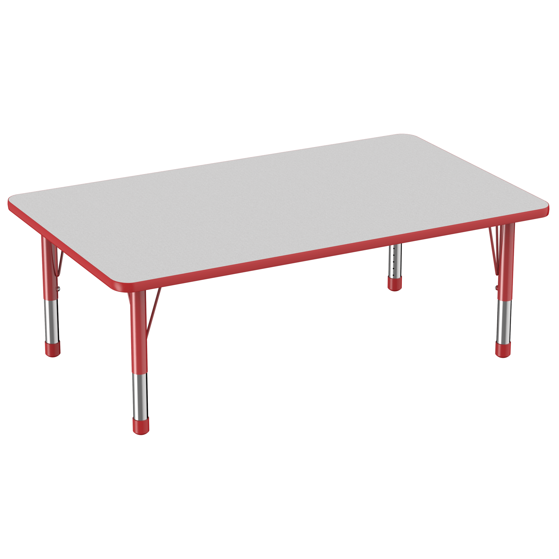 FDP 36" x 60" Rectangle T - Molding Activity Table with Adjustable Chunky Legs (FDP - 10033 - XX) - SchoolOutlet