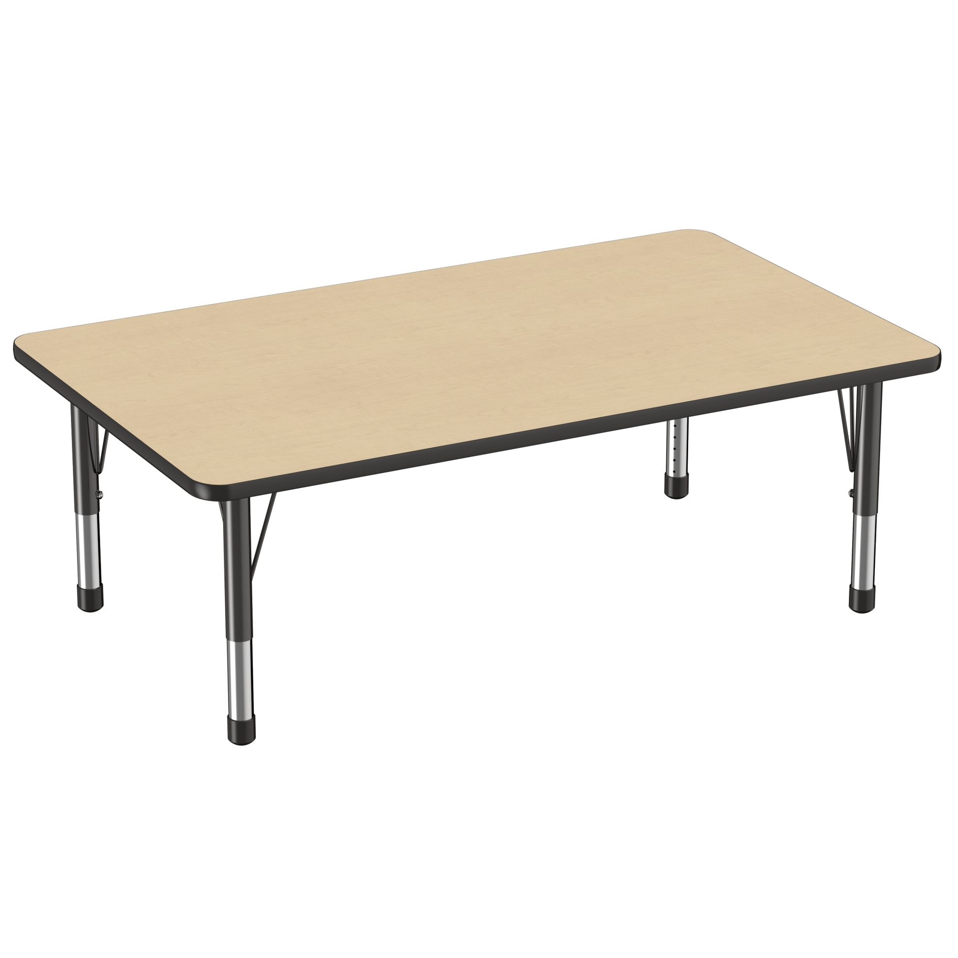 FDP 36" x 60" Rectangle T - Molding Activity Table with Adjustable Chunky Legs (FDP - 10033 - XX) - SchoolOutlet