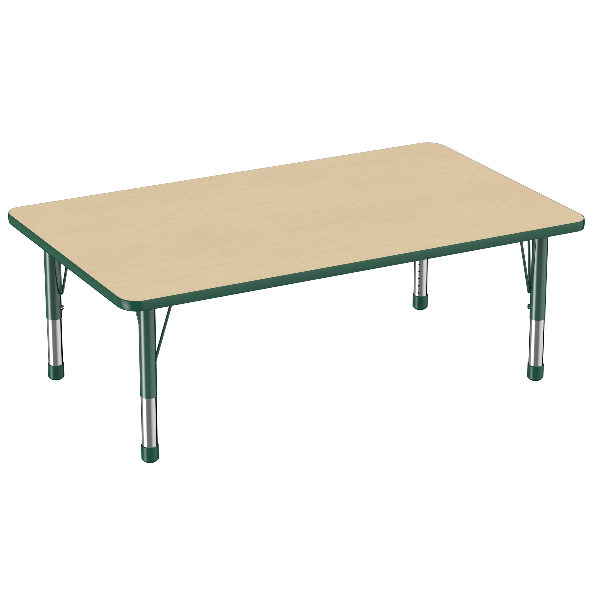 FDP 36" x 60" Rectangle T - Molding Activity Table with Adjustable Chunky Legs (FDP - 10033 - XX) - SchoolOutlet