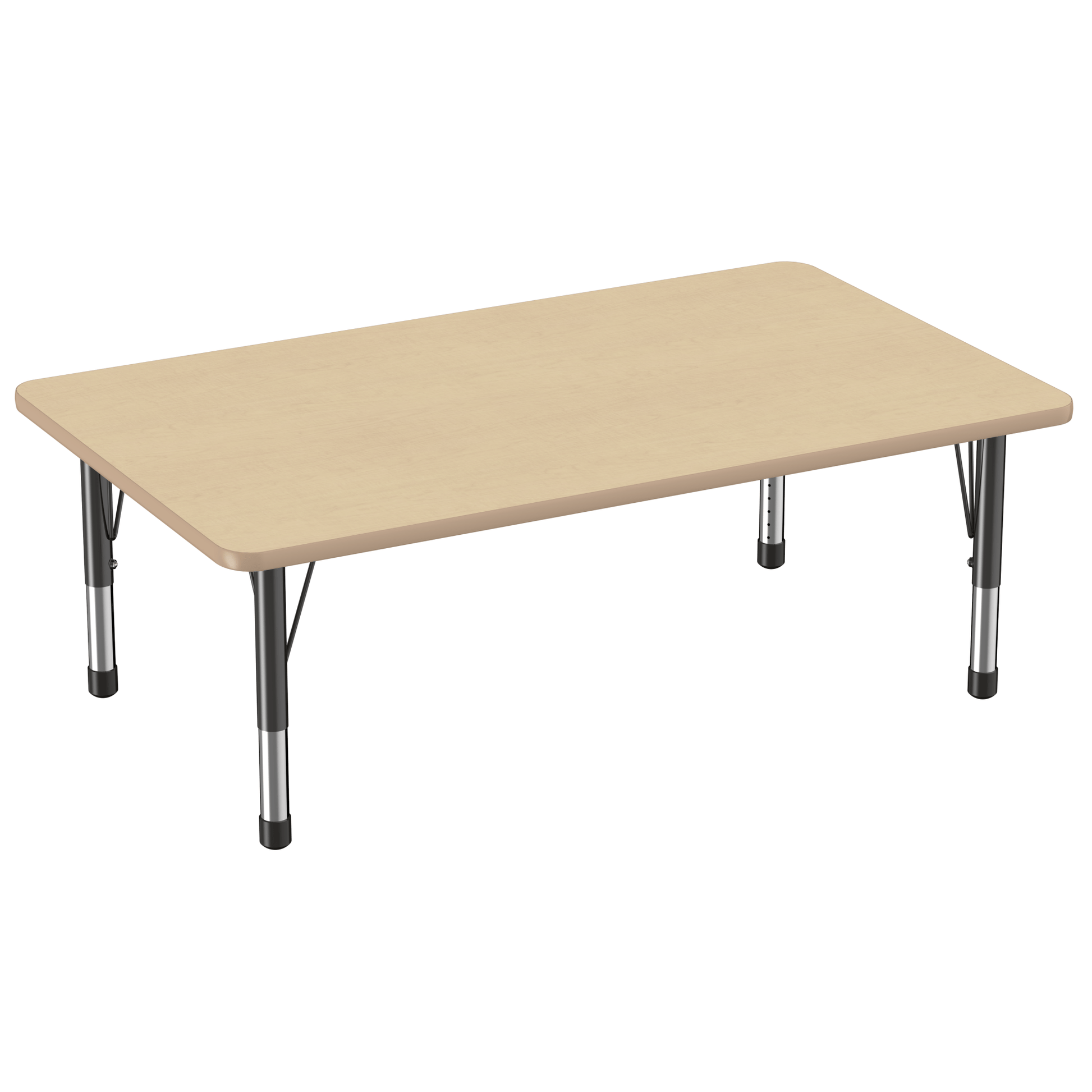 FDP 36" x 60" Rectangle T - Molding Activity Table with Adjustable Chunky Legs (FDP - 10033 - XX) - SchoolOutlet