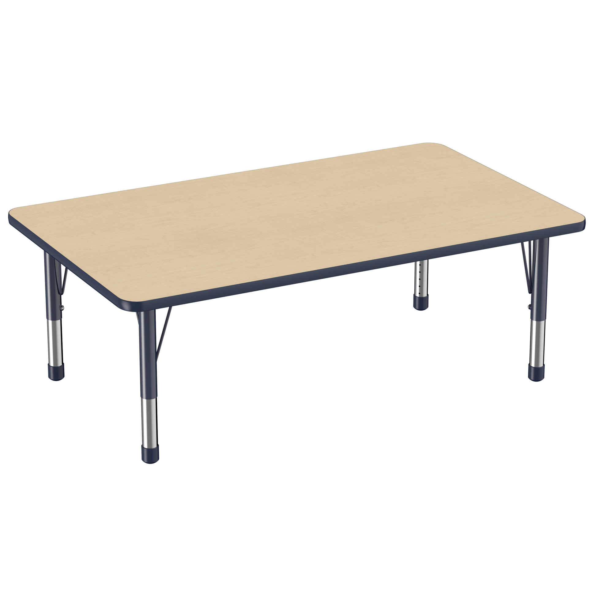 FDP 36" x 60" Rectangle T - Molding Activity Table with Adjustable Chunky Legs (FDP - 10033 - XX) - SchoolOutlet