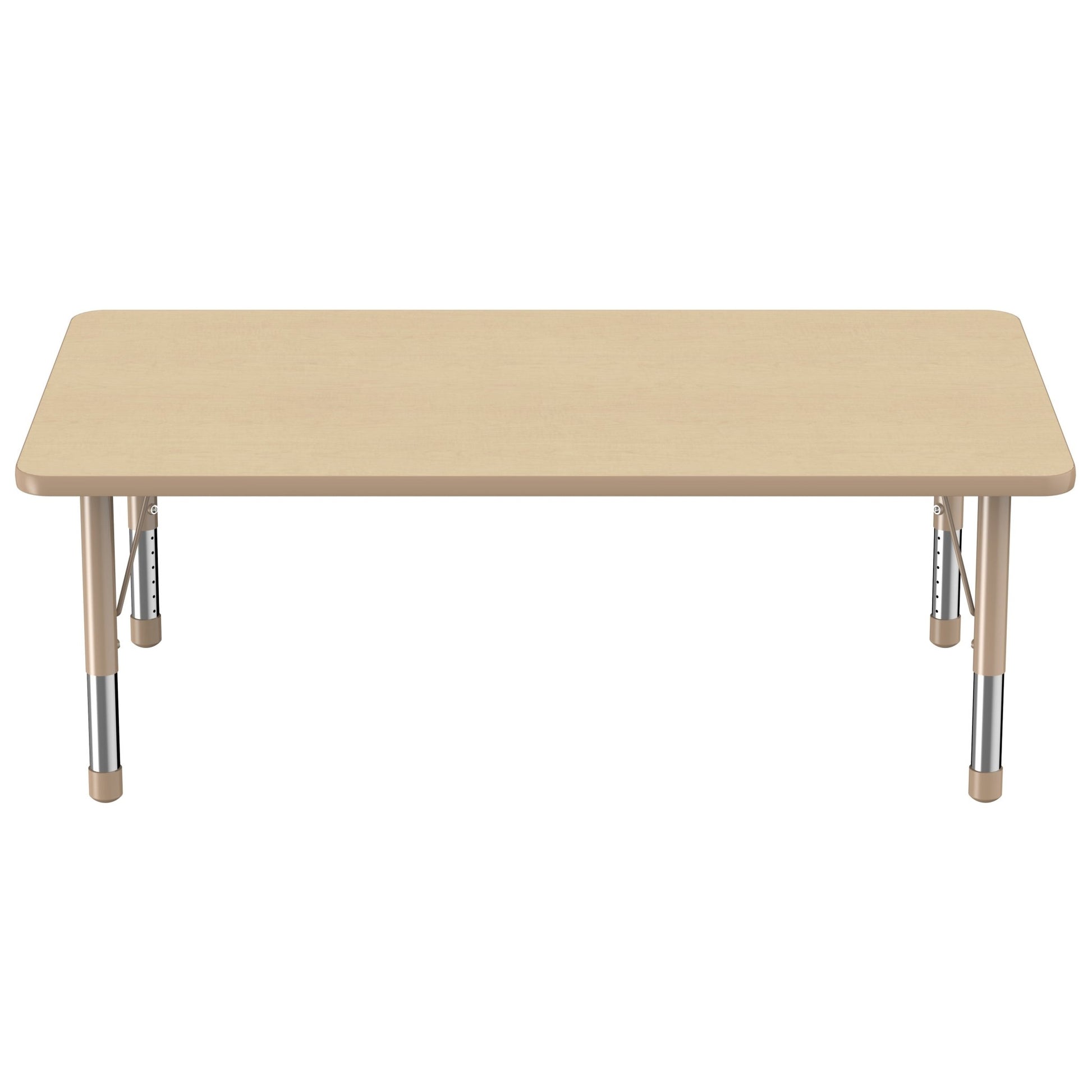 FDP 36" x 60" Rectangle T - Molding Activity Table with Adjustable Chunky Legs (FDP - 10033 - XX) - SchoolOutlet