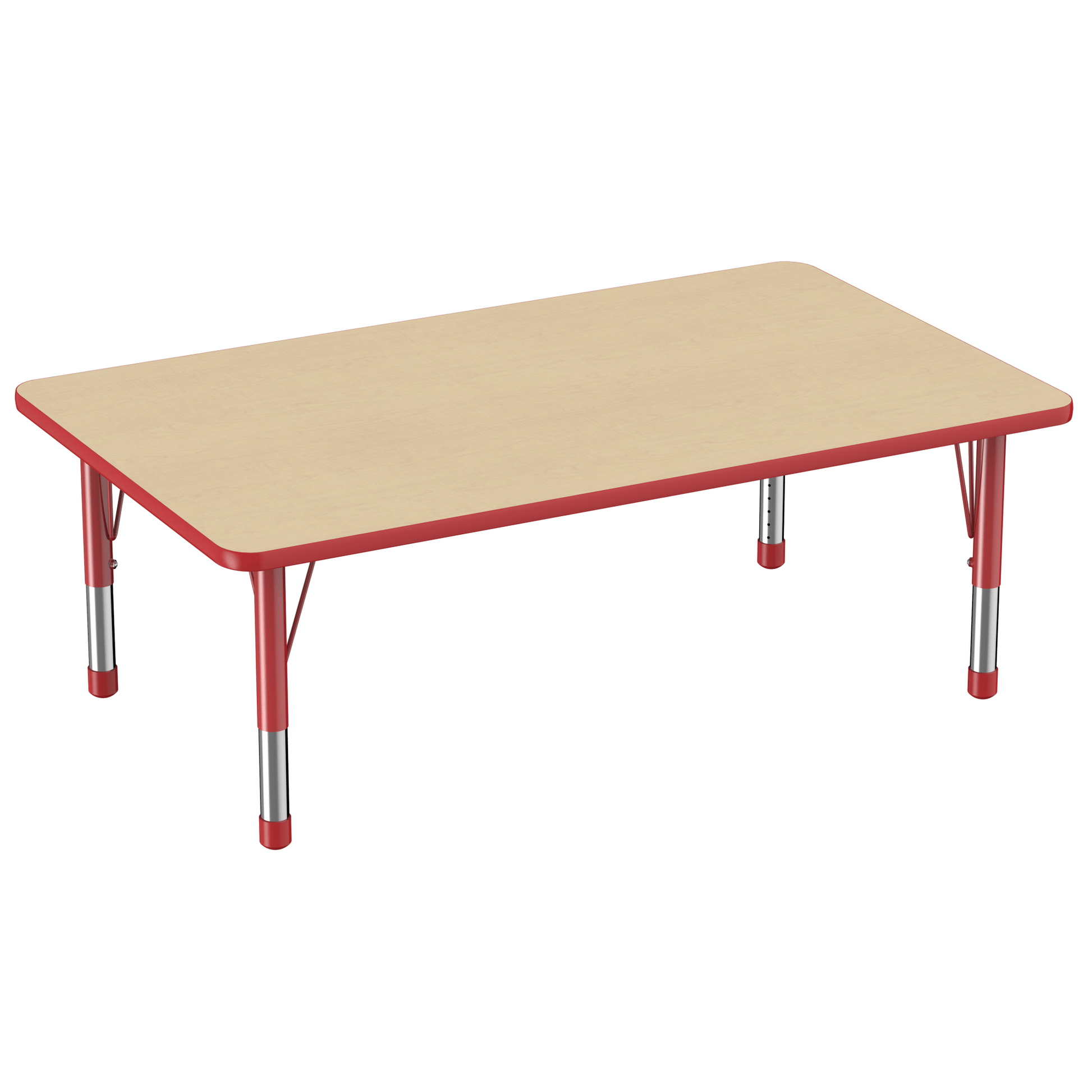 FDP 36" x 60" Rectangle T - Molding Activity Table with Adjustable Chunky Legs (FDP - 10033 - XX) - SchoolOutlet