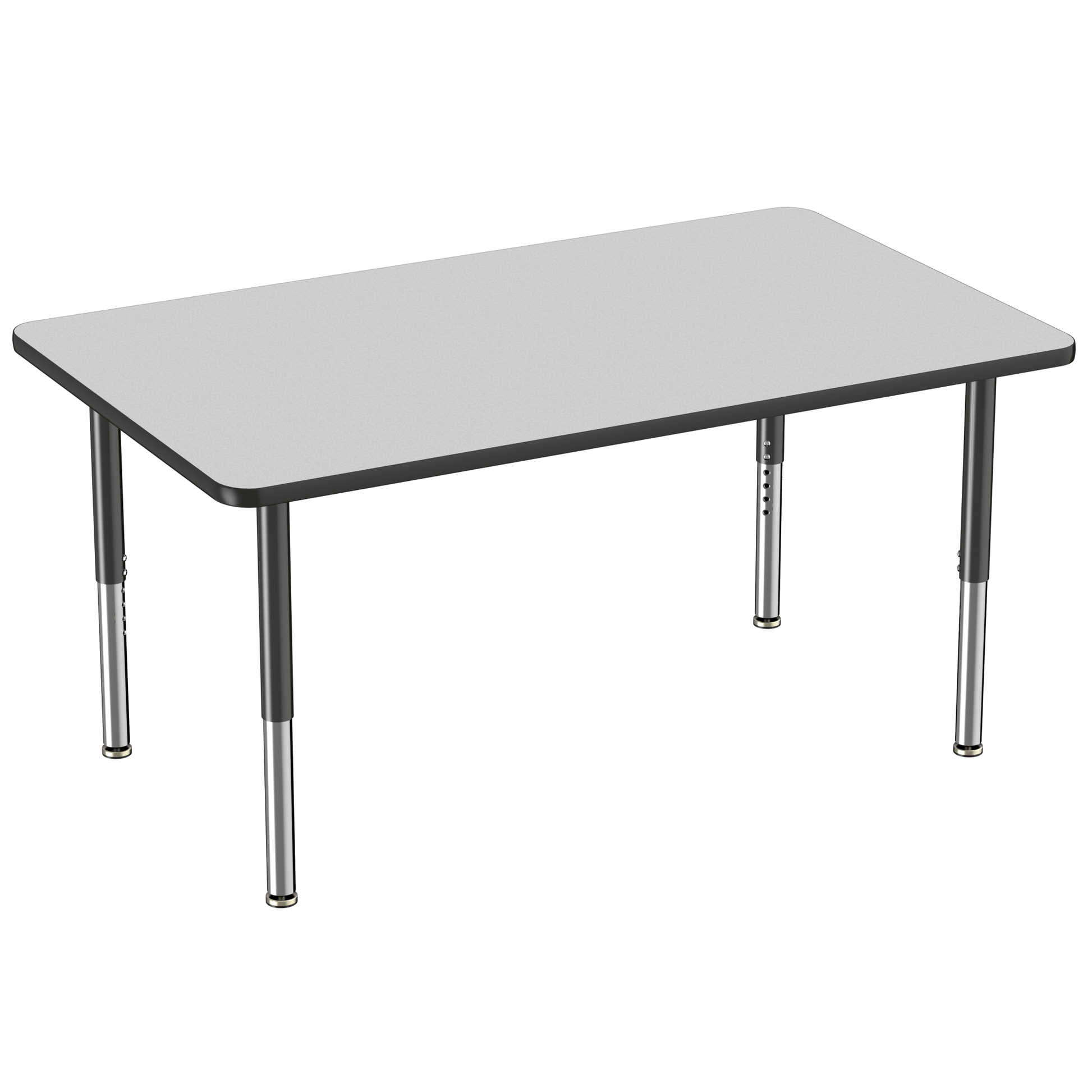 FDP 36" x 60" Rectangle T - Molding Activity Table with Adjustable Super Legs (FDP - 10034 - XX) - SchoolOutlet