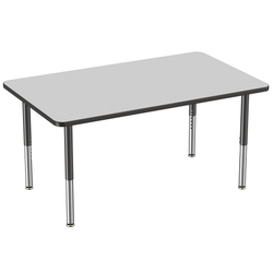 FDP 36" x 60" Rectangle T-Molding Activity Table with Adjustable Super Legs (FDP-10034-XX)