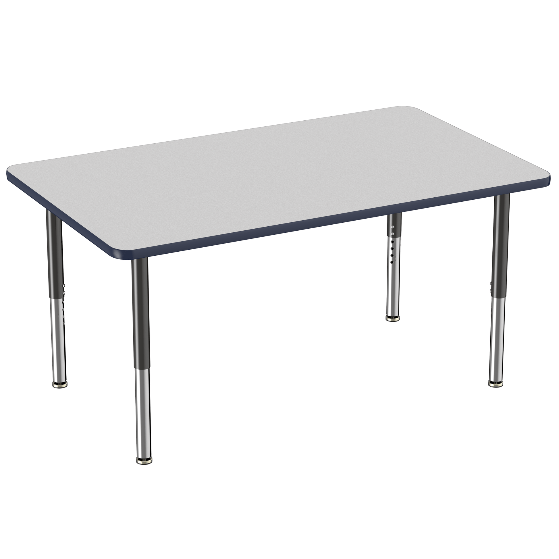 FDP 36" x 60" Rectangle T - Molding Activity Table with Adjustable Super Legs (FDP - 10034 - XX) - SchoolOutlet