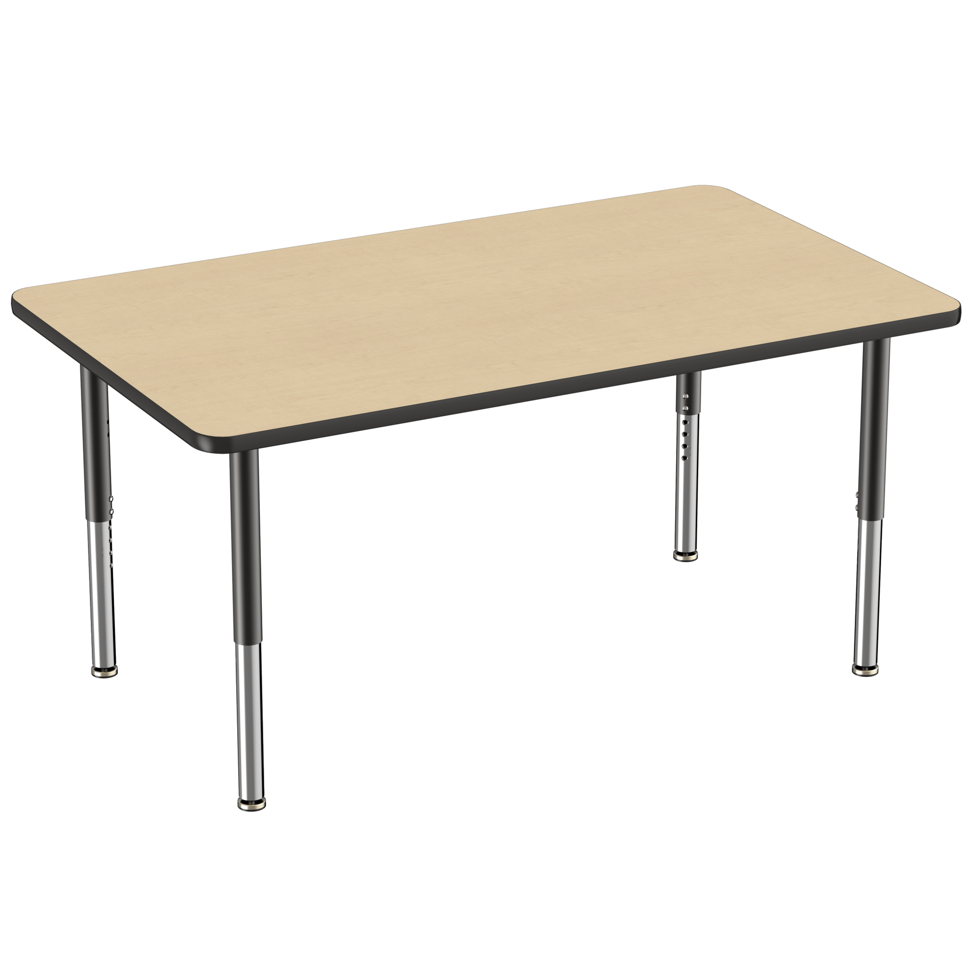 FDP 36" x 60" Rectangle T - Molding Activity Table with Adjustable Super Legs (FDP - 10034 - XX) - SchoolOutlet