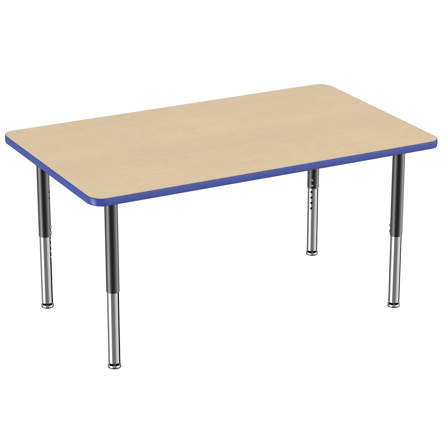 FDP 36" x 60" Rectangle T - Molding Activity Table with Adjustable Super Legs (FDP - 10034 - XX) - SchoolOutlet