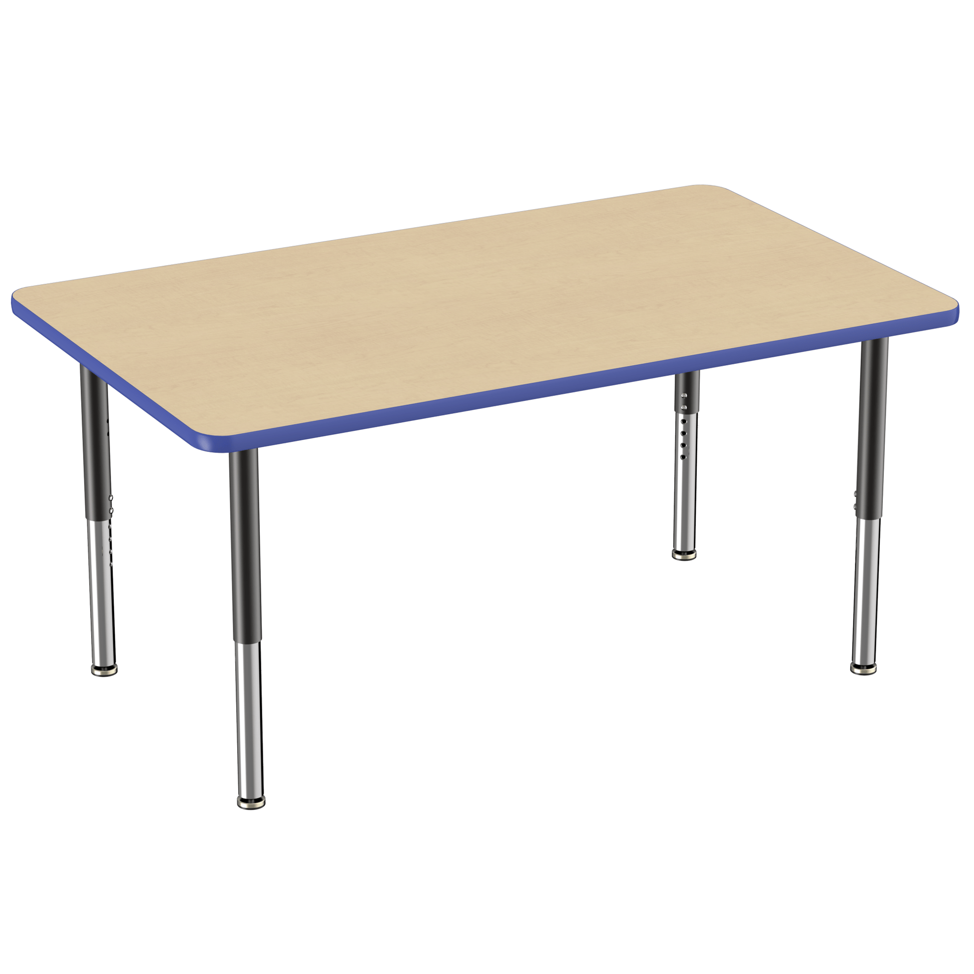 FDP 36" x 60" Rectangle T - Molding Activity Table with Adjustable Super Legs (FDP - 10034 - XX) - SchoolOutlet