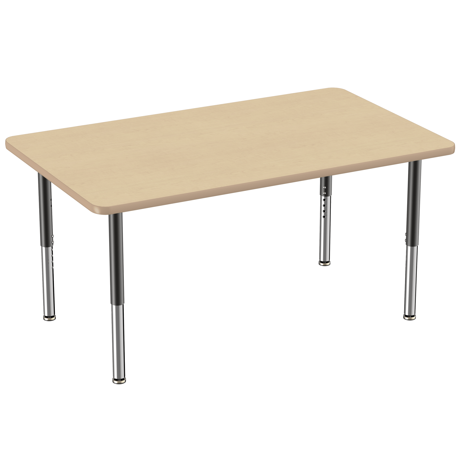 FDP 36" x 60" Rectangle T - Molding Activity Table with Adjustable Super Legs (FDP - 10034 - XX) - SchoolOutlet