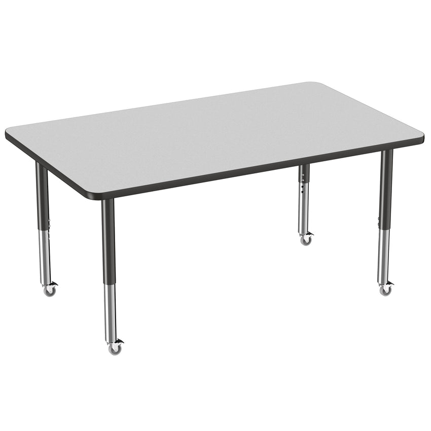 FDP 36" x 60" Rectangle T - Molding Activity Table with Adjustable Super Legs (FDP - 10034 - XX) - SchoolOutlet
