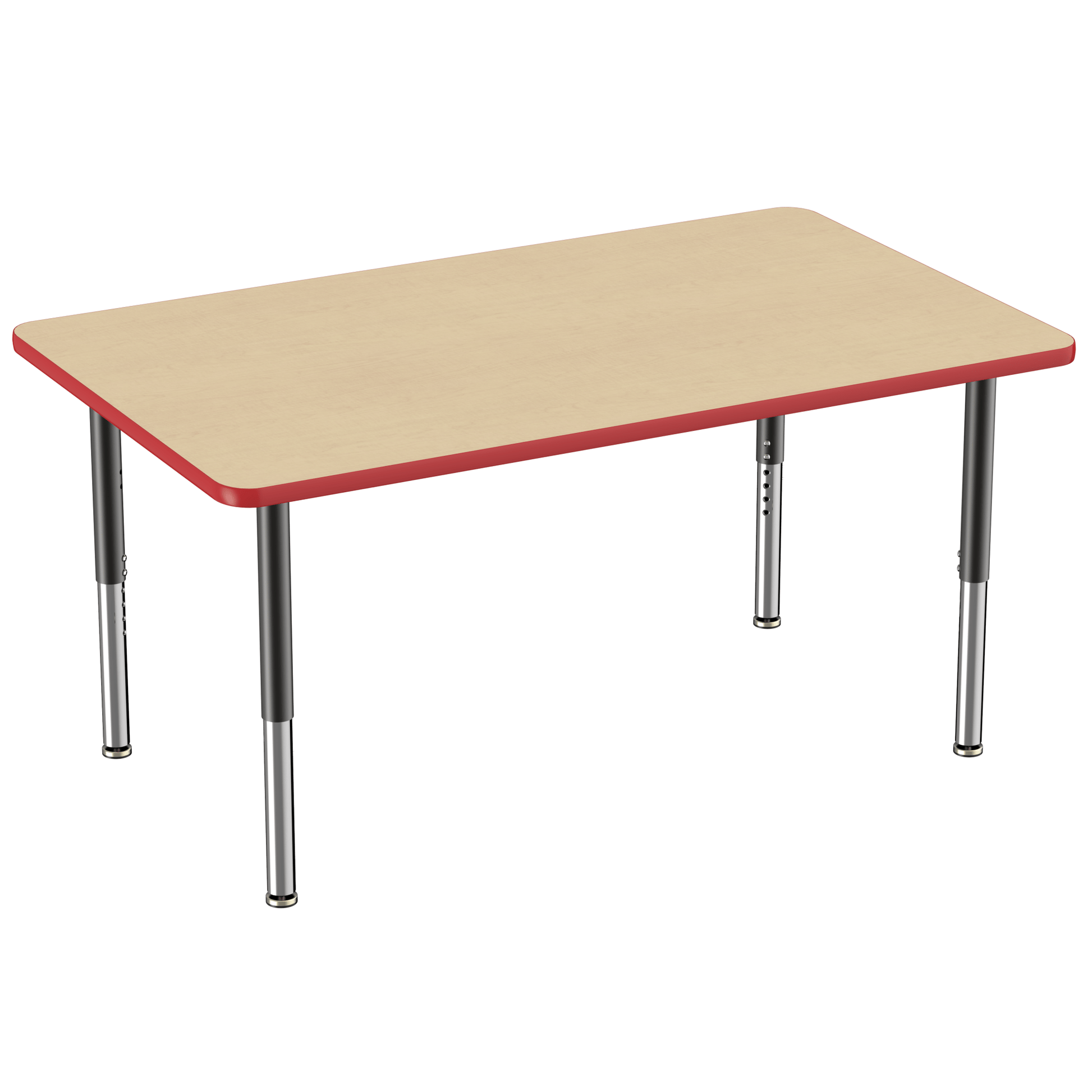 FDP 36" x 60" Rectangle T - Molding Activity Table with Adjustable Super Legs (FDP - 10034 - XX) - SchoolOutlet