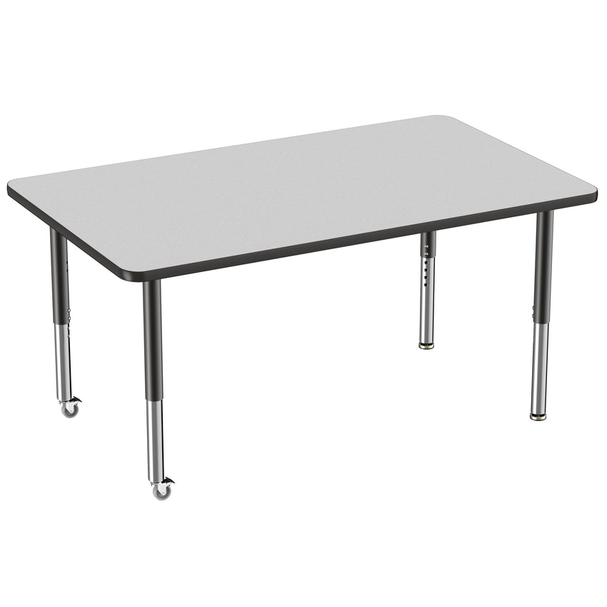 FDP 36" x 60" Rectangle T - Molding Activity Table with Adjustable Super Legs (FDP - 10034 - XX) - SchoolOutlet