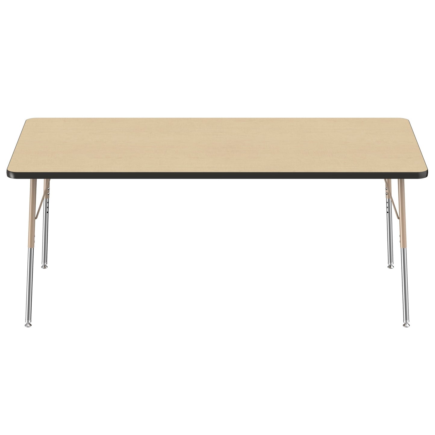 FDP 36" x 72" Rectangle T - Molding Activity Table with Adjustable Standard Swivel Glide Legs (FDP - 10035 - XX) - SchoolOutlet